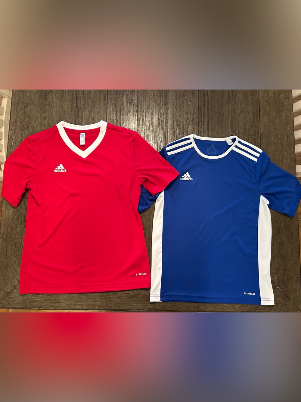 Boys Adidas soccer jerseys